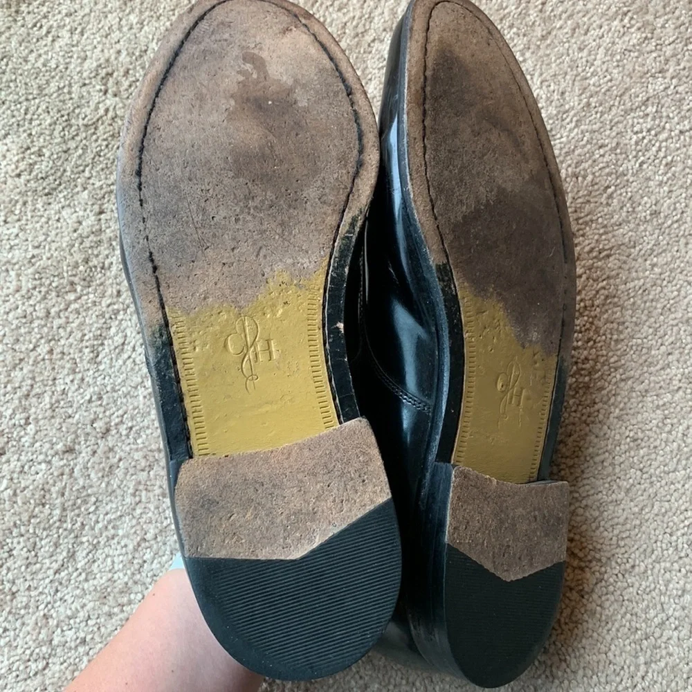 Cole Haan Men's Black Leather Split Toe Oxford Shoes